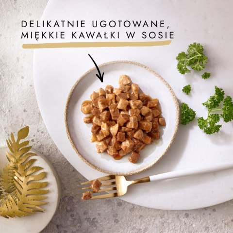 Purina Gourmet Gold z wołowiną i kurczakiem w sosie 85g Gourmet