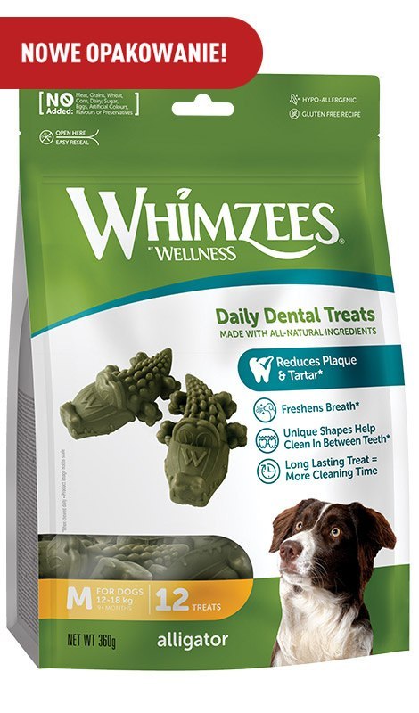 WHIMZEES WHIMZEES Aligator M 12szt WHIMZEES