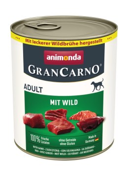 Animonda GranCarno Adult Dog Dziczyzna 800g Animonda