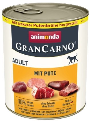 Animonda GranCarno Adult Dog Wołowina & Indyk 800g Animonda