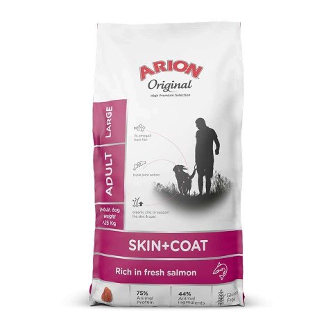 Arion Original Skin & Coat Adult Salmon & Rice Large Breed 12kg Arion