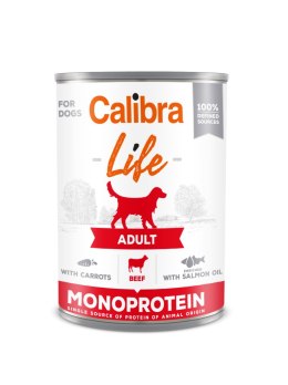 Calibra Dog Life Adult Beef With Carrots Karma Dla Psa 400g Calibra