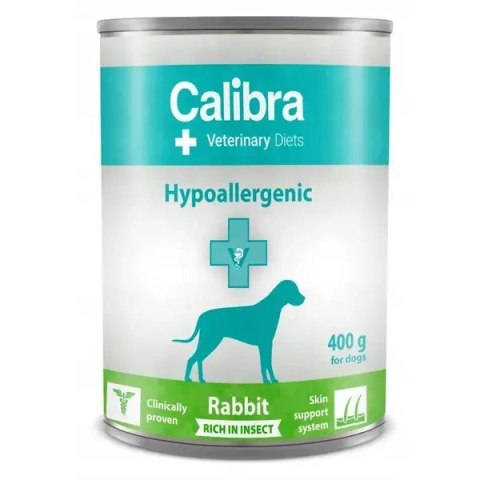Calibra Veterinary Diets Hypoallergenic Insect Rabbit Karma Dla Psa 400g Calibra