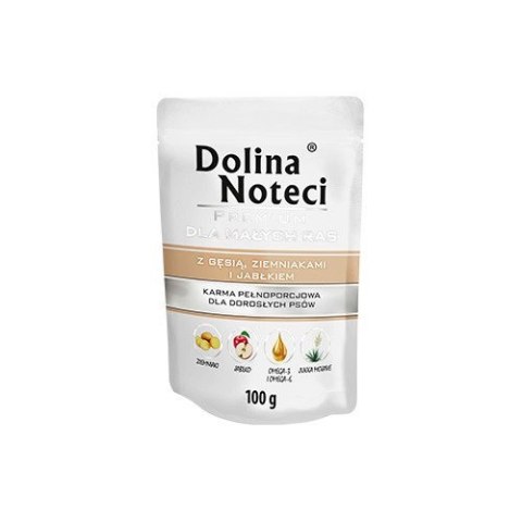 Dolina Noteci Premium Dla Psów Małych Ras Z Gęsią, Ziemniakami I Jabłkiem 100g Dolina Noteci