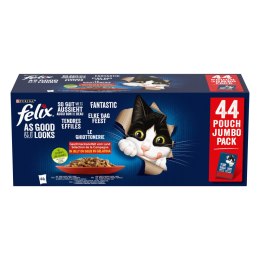 Felix Fantastic Mix Smaków W Galaretce Karma Dla Kota 44x85g Felix
