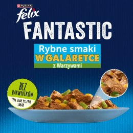 Felix Fantastic Wiejskie Smaki W Galaretce Z Łososiem I Pstrągiem 4x85g Felix