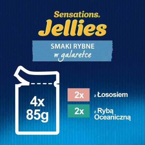 Felix Sensations Jellies Karma Dla Kota Smaki Rybne W Galaretce 4x85g Felix