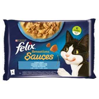 Felix Sensations Sauces Karma Dla Kota Smaki Rybne W Sosie 4x85g Felix