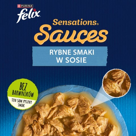Felix Sensations Sauces Karma Dla Kota Smaki Rybne W Sosie 4x85g Felix