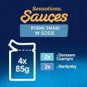 Felix Sensations Sauces Karma Dla Kota Smaki Rybne W Sosie 4x85g Felix