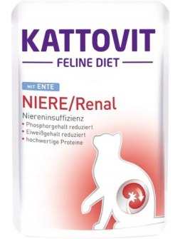 Kattovit Niere/Renal Kaczka 85g Kattovit