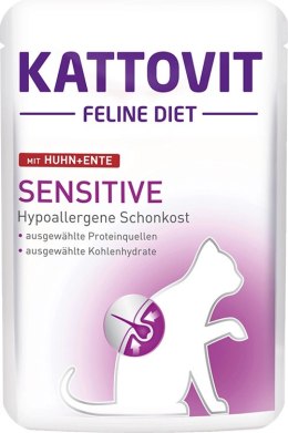 Kattovit Sensitive Kurczak Z Kaczką 85g Kattovit
