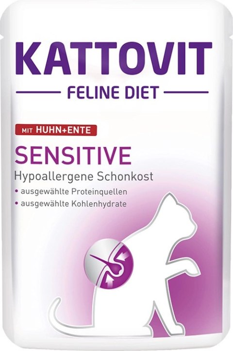 Kattovit Sensitive Kurczak Z Kaczką 85g Kattovit