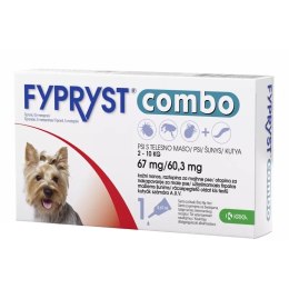 Krka Fypryst Combo Krople Na Pchły I Kleszcze Dla Psa 2-10kg 67mg/0,67ml 1 Pipeta KRKA