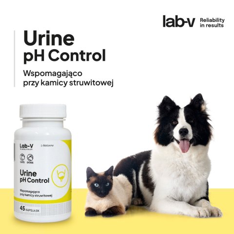 Lab-v Urine pH Control Wsparcie Dla Psów I Kotów Przy Kamicy Struwitowej 45 Kapsułek LAB-V