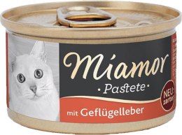 Miamor Pastete wątróbka drobiowa 85g puszka MIAMOR