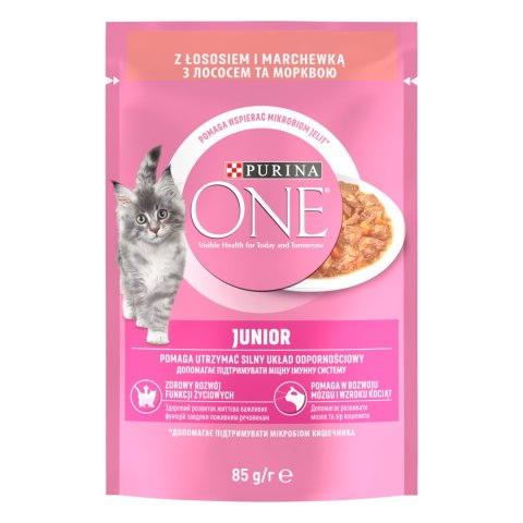 Purina One Junior Karma Dla Kociąt Z Łososiem I Marchewką 85g PURINA ONE
