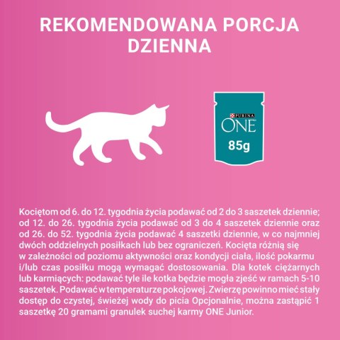 Purina One Junior Karma Dla Kociąt Z Łososiem I Marchewką 85g PURINA ONE