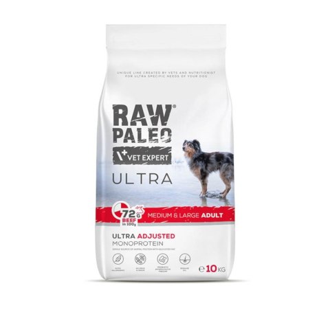 VetExpert Raw Paleo Ultra Beef Adult Medium/Large 10kg RAW PALEO