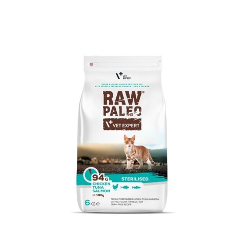 Vetexpert Raw Paleo Sterilised Cat 6kg RAW PALEO