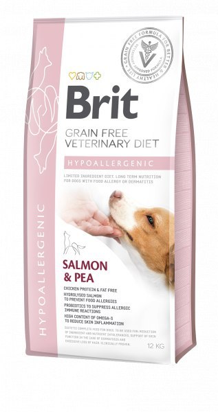 Brit Grain Free Veterinary Diet Dog Hypoallergenic Łosoś Z Groszkiem 2kg Brit veterinary