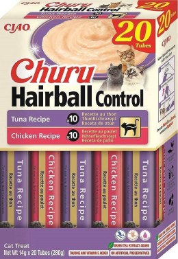 Inaba Churu Hairball Control Przysmak Dla Kotów Kurczak Tuńczyk 20x14g INABA