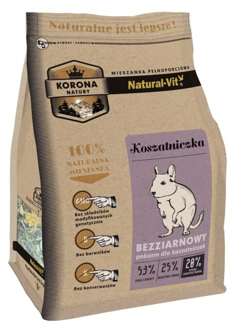 KORONA NATURY Natural-Vit Pokarm Dla Koszatniczki 750g Korona Natury
