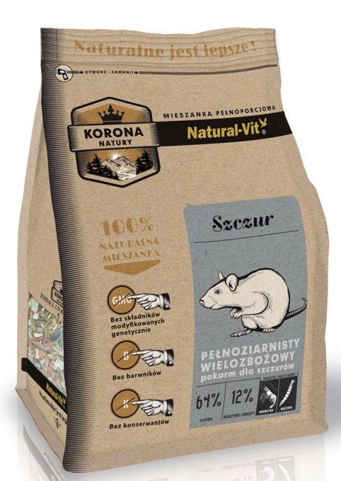 KORONA NATURY Natural-Vit Pokarm Dla Szczura 750g Korona Natury