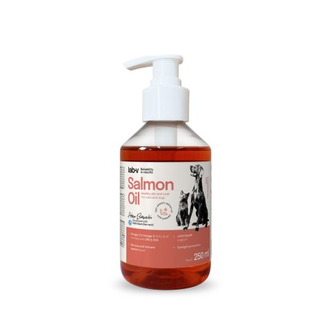 Lab-V Olej Z Łososia 100% Dla Psa I Kota W Każdym Wieku 250ml LAB-V