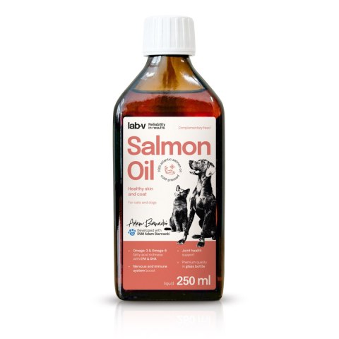 Lab-v Olej Z Łososia 100% Dla Psa i Kota 250ml LAB-V
