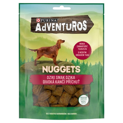Purini Adventuros Nuggets Karma dla psów Dziki Smak Dzika 90g ADVENTUROS