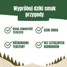 Purini Adventuros Nuggets Karma dla psów Dziki Smak Dzika 90g ADVENTUROS
