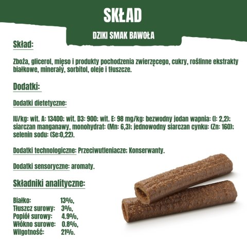 Purini Adventuros Sticks Karma dla psów Dziki Smak Bawoła 120g ADVENTUROS