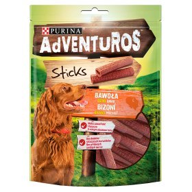 Purini Adventuros Sticks Karma dla psów Dziki Smak Bawoła 120g ADVENTUROS