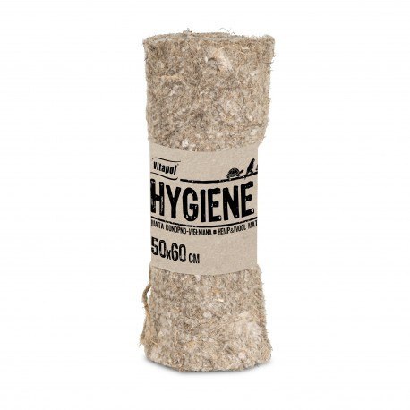 VITAPOL Hygiene+ Mata Konopna z Wełną 50x60cm dla Gryzoni i Królika Vitapol