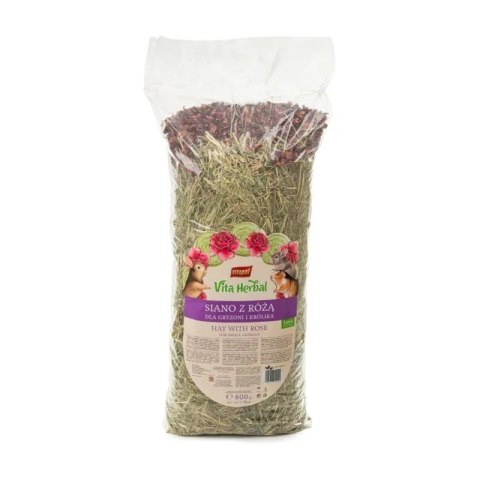 Vitapol Vita Herbal Siano Z Płatkami Róży Dla Gryzoni 800g Vitapol