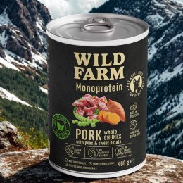 WILD FARM Monoprotein Pork 400g - hipoalergiczna karma dla psa Wild Farm