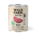 Wild Farm Pate Beef 800g - Mokra Karma z Wołowiną dla Psów Wild Farm