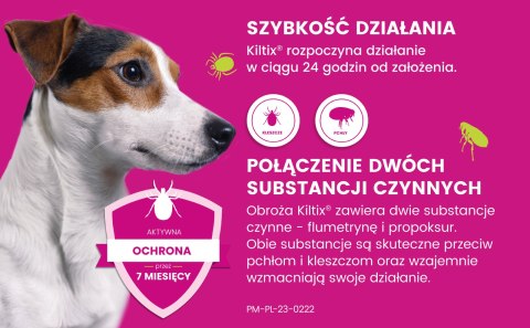 Bayer Kiltix Obroża Na Kleszcze I Pchły Dla Psa 53cm Bayer