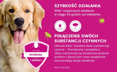 Bayer Kiltix Obroża Na Kleszcze I Pchły Dla Psa 70cm Bayer