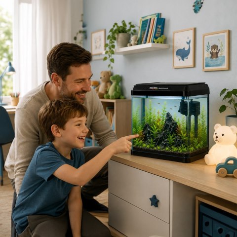Kruger Meier Como Aquarium 7l - akwarium zestaw czarny Kruger Meier