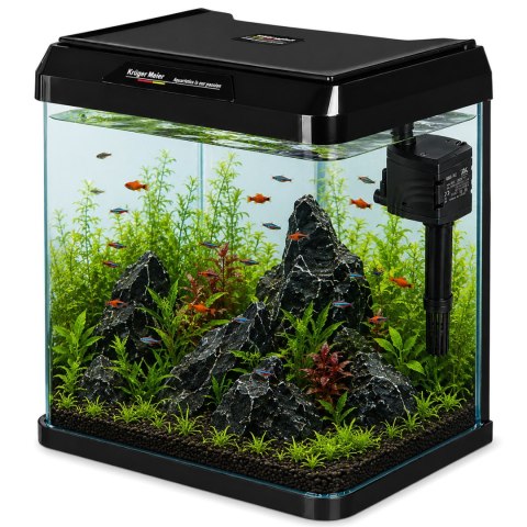 Kruger Meier Como Aquarium 7l - akwarium zestaw czarny Kruger Meier
