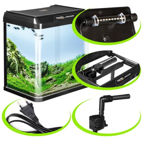 Kruger Meier Como Aquarium 7l - akwarium zestaw czarny Kruger Meier