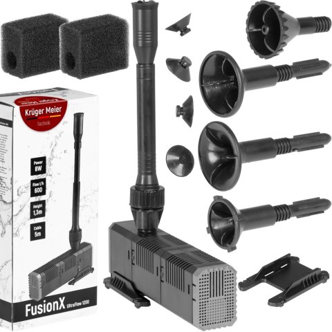 Kruger Meier FusionX 1200 - zestaw fontannowy z filtrem do oczka wodnego Kruger Meier