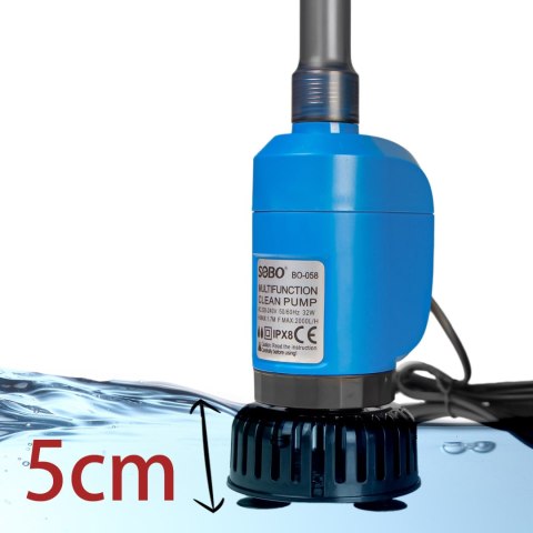 SOBO Clean Pump BO-058 - wielofunkcyjny odmulacz 2000l/h SOBO