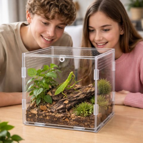 Terrario MicroAir Hab - terrarium akrylowe 15x15x15cm Terrario
