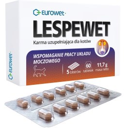Eurowet Lespewet Preparat Dla Kotów Wspierający Drogi Moczowe 60tabl Eurowet