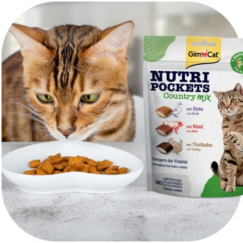GimCat Nutri Pockets Country MIX - kocie przysmaki multiwitamina 150g Gimdog / Gimcat