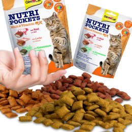 GimCat Nutri Pockets Malt MIX - kocie przysmaki na kłaczki i stawy 150g Gimdog / Gimcat