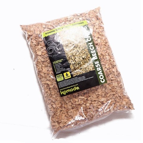 Komodo Coarse Beech Chips 6l - zrębki bukowe duże Komodo